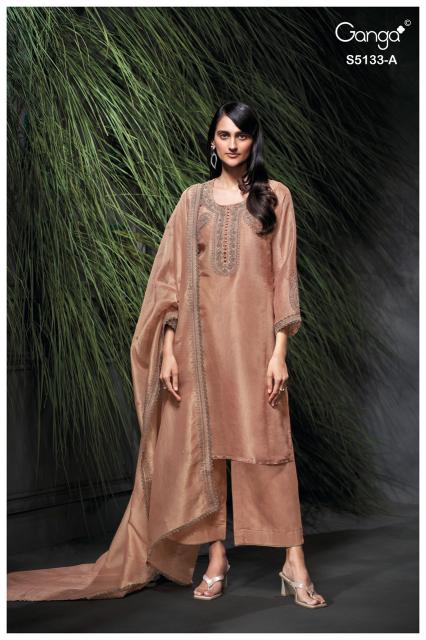 Ganga yuliana 5133 wholesale dress material market
